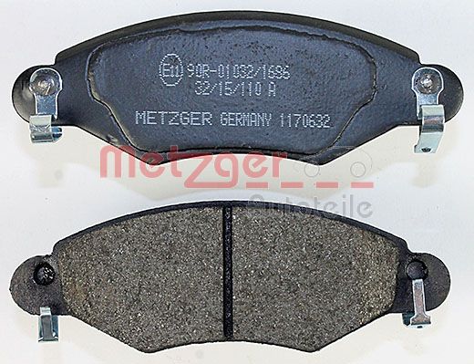 METZGER 1170632 Bremsbelagsatz, Scheibenbremse